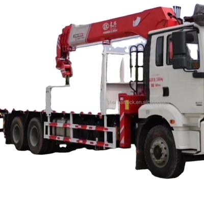 China TRUCK CRANE Cheap 20 ton truck crane with quality 8*4 military hydraulic telescopic straight boom crane for sale for sale