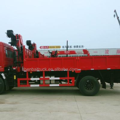 China TRUCK CRANE China 4Ton 3 Section Small Folding Arm Boom Lift Hydraulic Telescopic Truck Joint Cranes On Sale for sale