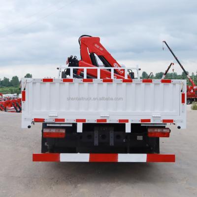 China TRUCK CRANE China 5Ton 4 Section Small Folding Arm Boom Lift Hydraulic Telescopic Truck Joint Cranes On Sale for sale