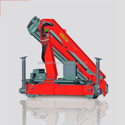 China TRUCK CRANE China 8Ton 4 Section Small Folding Arm Boom Lift Hydraulic Telescopic Truck Joint Cranes On Sale for sale