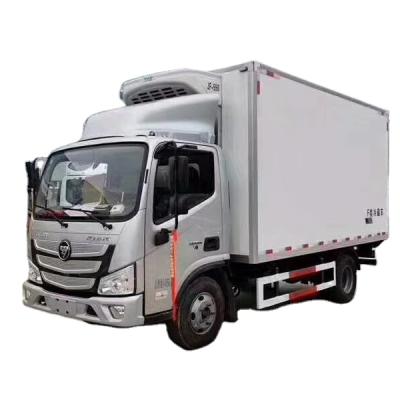 China FOTON 1ton 2ton 3ton 18CBM Small Transport Freezer Food Freezer Vehicle Ice Cream Meat Transport Refrigerated Refrigerated Van Truck in Ghana for sale