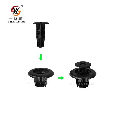 China Plastic OEM 90467-09166 Push Type Automobile Plastic Fastener Car Panel Clip Plastic Auto Rivets B83 for sale