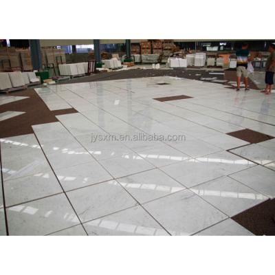 China Modern JYS Customized Size 30x30 Carrara White Marble Tiles for Bathroom/Kitchen Flooring/Wall for sale