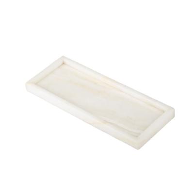 China Modern Low Price Hot Sale Marble Rectangle Stone Tea Tray for sale