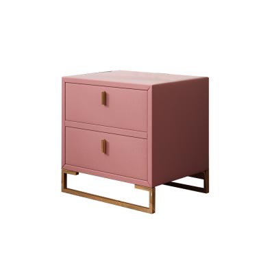 China Small Adjustable Modern Nightstand Modern Metal Bedroom Bedside Tables (Others) Wooden Side Cabinets for sale