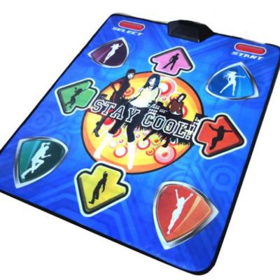 China TF Card Support Dual 32 Bit HD Twin Dancing Mat Dancing Pad with LED Light and 2GB TF Card for sale