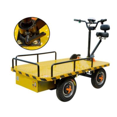 China Automatic Stainless Steel Materials Transfer Cars Electric Carrier Flatbed Trolley Electric Trolley for sale