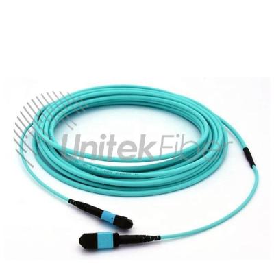 China FTTX Supply Data Center 12 Fibers MPO to MPO Fiber Trunk Patch Cord OM4 OM3 MTP Fiber Optic Patch Cable Multicore for sale