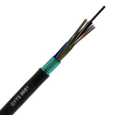 China Good OEM FRP Telecommunication Cable Single Mode 96core Indoor Horizontal And Vertical Cabling Duct 48.96 Mechanical And Temperature Performance GYTS for sale