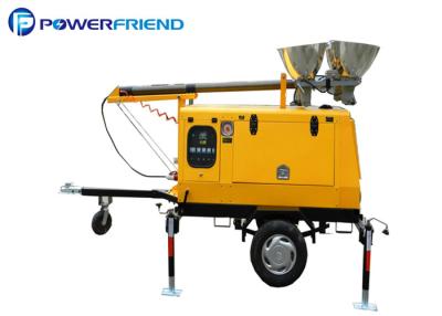 China mobiler Generator-beweglicher Lichtmast beleuchtet des Lichtmast-4000w mit Metallhalogenid Anhänger-Art zu verkaufen