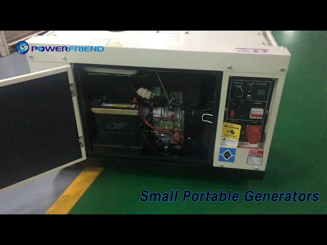 Diesel Small Portable Generators 7.5kva 3 Phase Super Silent Electric Start