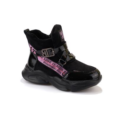 China Wholesale Waterproof Kids Girls Children High Top Leather Boots for sale