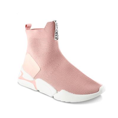 China Anti-odor suppliers designer hot cheap women's hightop fashion sneakers for sale