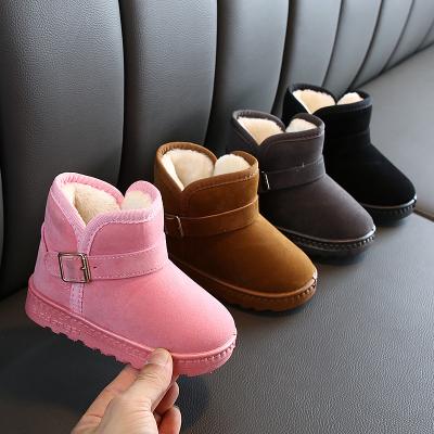 China New Anti-slippery arrive high quality fashion plus velvet winter children warm boots for sale