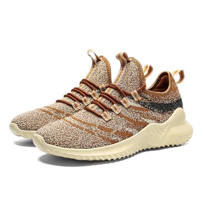 China Fashion Trend Fujian Manufacturer Custom Sports Shoe Flight Knit Sports Running Shoes for sale