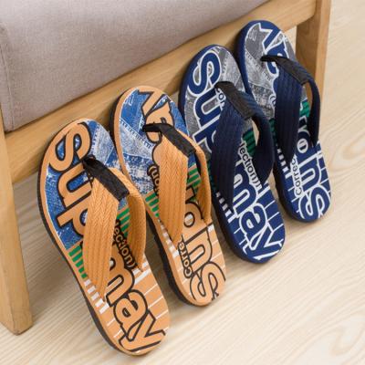 China Hot New Fashion Trend Men's Flip Flop Slippers Beach Flip Flop Outdoor Breathable Slipper for sale