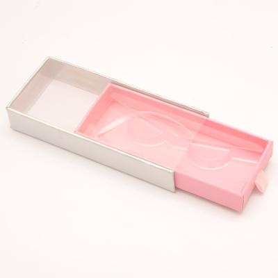 China Recyclable High Quality Cheap Paper Box Eyelash Packaging Box Transparent Eyelash Box for sale