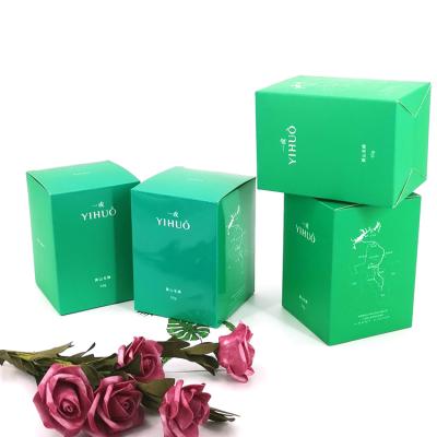 China Custom Recyclable Tea Canisters Suppliers Color Paper Box Green Tea Packaging Box for sale