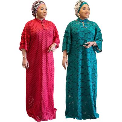 China JN079 New Breathable Dresses For Women Party African Long Flower Dress Muslim Clothing Fashion Dress For Lady for sale