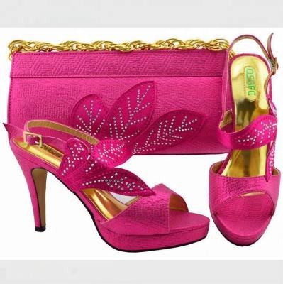 China Pumps KB8526 High Quality African Ladies Shoes and Matching Bags for sale