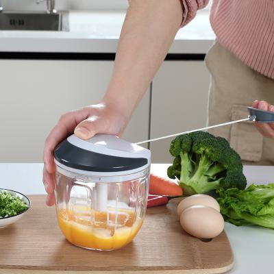 China High Quality Multi Purpose Mini Food Vegetable Chopper Manual Viable Kitchen Plastic for sale