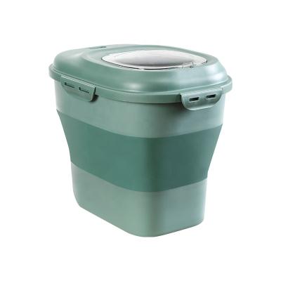 China FOLDING storage boxes&bins rice bucket folding box plastic folding storage boxes for sale