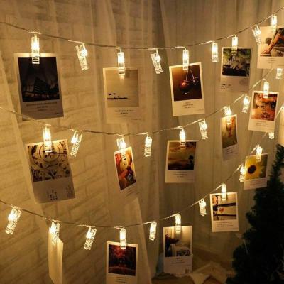 China Full Size 20/30/40/50 Battery Operated LED Photo Clips String Decorative Light Warm White Bedroom for sale