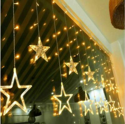 China 8 Modes Fancy 138LED Star Festival Star Curtain Christmas Wedding Party Bedroom Hotel Window String Light for sale