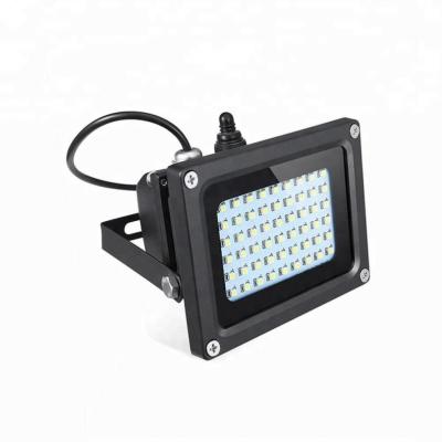 China Portable Rechargeable Led Flood Lights 54 LED 500 Lumens 6W Solar Panel Solar Security Light Outdoor Waterproof Light 500 for Garden Garage Lawn for sale