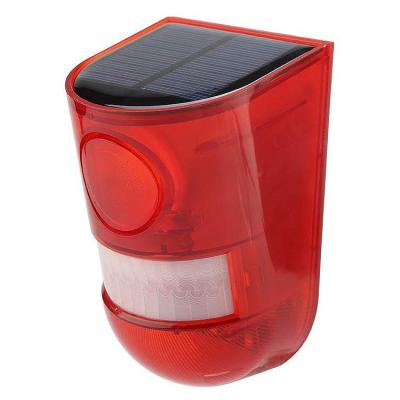 China Waterproof/Security Waterproof Red Noisy Predator Motion Sensor Detector Red Loud Motion Sensor Detector 110DB Farm System 110DB Solar Alarm Lamp for sale