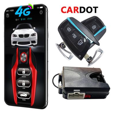 China Smart Remote Start Stop Drop Shipping KOL Cardot 2020 New Keyless Entry Gps GM Pke Smart Starter Engine Start Stop Car Alarms Remote for sale