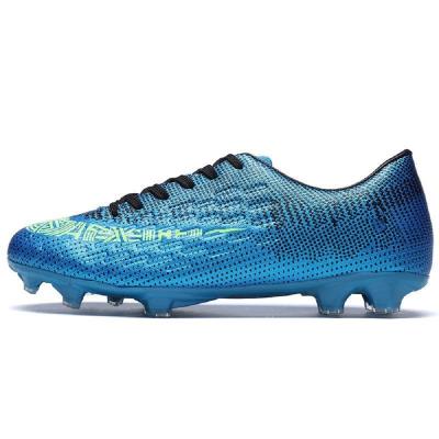 China Wear-Resistant Fashion Non-Silp Comfortable High Top Sneakers Mens FG Soccer Shoes Kids Outdoor Cleats Long Spikes Profession Football Shoes Unisex for sale