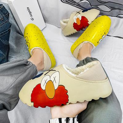 China Cheap Women Yeezy Yeezy Mens Yeezy Slippers Winter Fur Slipper Winter Damping Slips Unisex Plush Yeezy Slipper Slides With Fur Women Men for sale