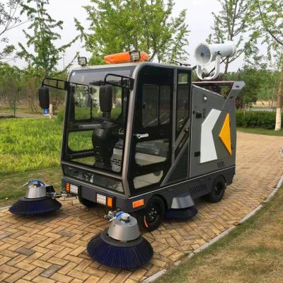 China Adjustable Speeds Hotels Gravel Sweeper Suction Machine Cleaning Sweeper for sale