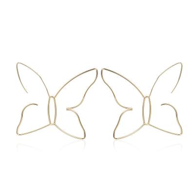 China New style female fashion butterfly earrings C.I.S. butterfly shape personalized copper earrings for sale