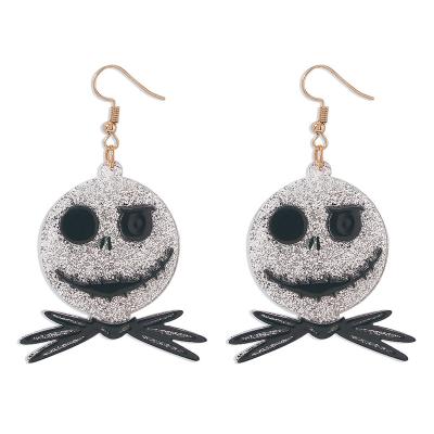 China Western Halloween Halloween earrings news personality funny head earrings devil western festival exaggerated earrings for sale