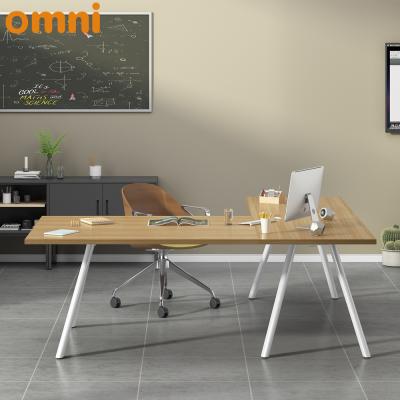 China Cheap Extendable Modern Simple Office Furniture Metal Wind Executive Desk L Shaped Desk for sale