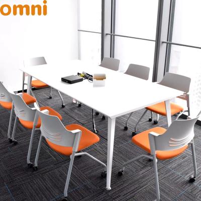 China Extendable Boardroom Office Meeting Room Table With Power for sale