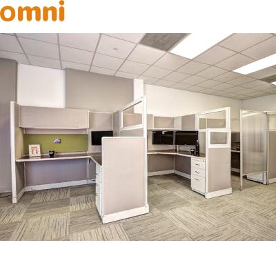 China ODM/OEM Office System Expandable Modern Modular Office Furniture 1 2 4 6 8 10 Person Office Compartment Partition for sale