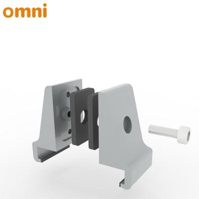 China Promotes Safe Social Distancing Between People Zine-Alloy Partition Screen Upmount Panel Clamp Clip OMA05 for sale