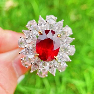 China New CLASSIC Red Ring Fashion Opening Ring Fashion Female Vintage Jewelry Gifts for sale