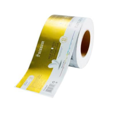 China Waterproof private design labels maker self vinyl roll newspaper distribution tour custom logo printing label waterproof stickers for sale