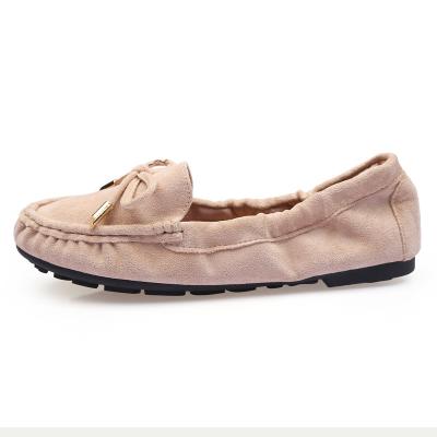 China 2021 New Fashion Lightweight Causal Wear Breathable Ballet Boat Shoes Elegant Ladies Shoes Flat Slippers For Women for sale