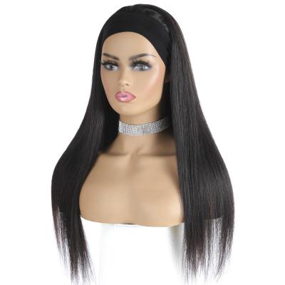 China Wholesale Silky Straight Wave Headband Wig Hair For Black Women,Remy Human Hair Headband Wig,Curly Headband Ponytail Hair Wig for sale