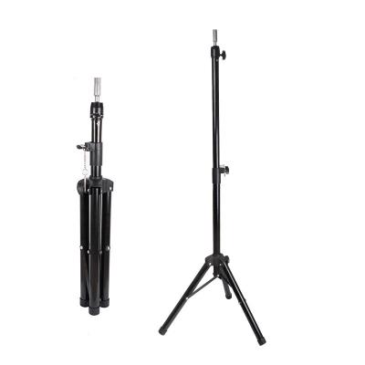 China 2021 Wholesale Black Adjustable Hairdressing Tripod Mannequin Tripod Hairdressing Wig Stand for sale