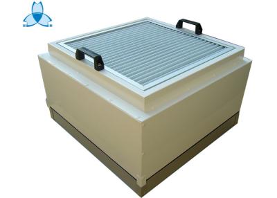 China 0,3 μM 220V Fan-Filtrationseinheiten FFU mit HEPA-Filter und filtern vor Größe 615x615mm, pulverisieren überzogenes Stahlmaterial zu verkaufen