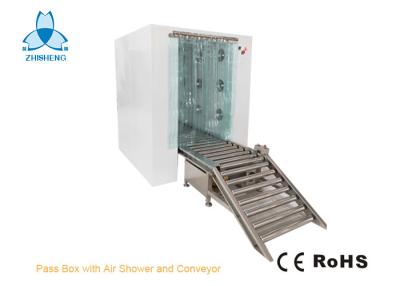 China Sitio limpio antiestático de la caja de paso y transportador del acero inoxidable 304 para pasar mercancías en venta