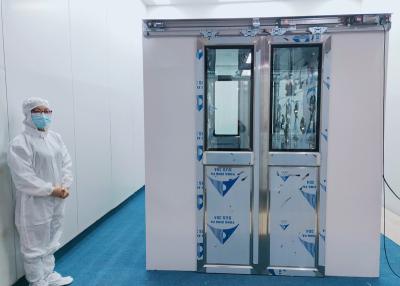 China 100 Klasse Cleanroom-Luft-Dusche mit doppeltes Selbstblatt-Schiebetüren zu verkaufen