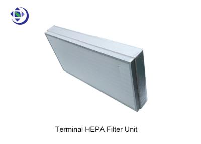 China Anodisierter Wegwerf-H13 H14 HEPA Filter-Kasten des Aluminium- Rahmen-mit Fiberglas-Medien zu verkaufen