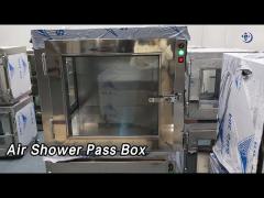 Electric Interlock Air Shower Pass Box Stainless Steel For Cleanroom